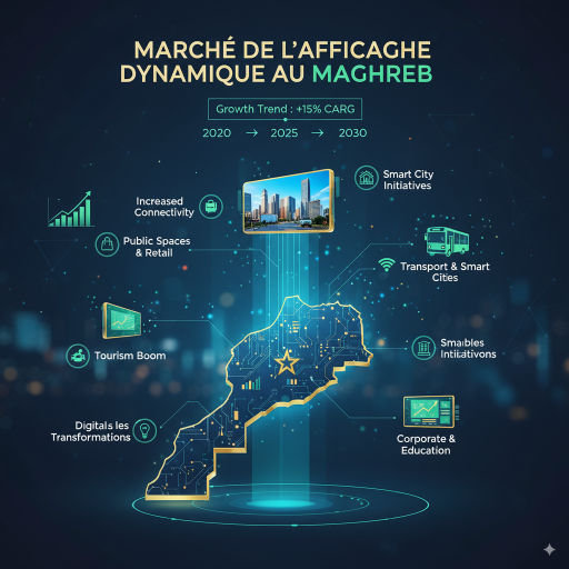 L’évolution du marché de l’affichage dynamique au Maghreb