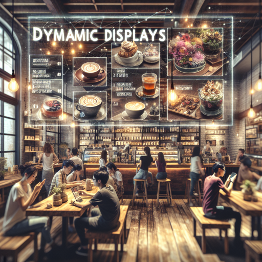 L’affichage dynamique dans les salons de thé et cafés branchés