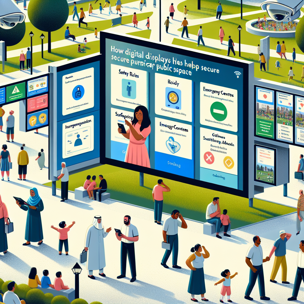 Comment l’affichage digital aide à sécuriser les espaces publics