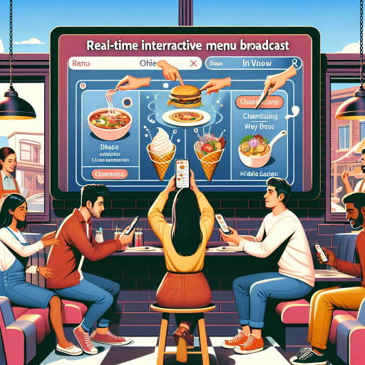 Comment diffuser un menu interactif en temps réel