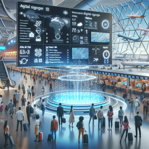 L’affichage dynamique dans les aéroports : 10 idées innovantes