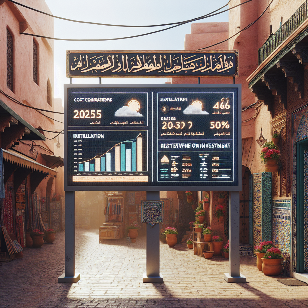 Affichage dynamique Maroc : Prix, installation & ROI (guide complet 2025)
