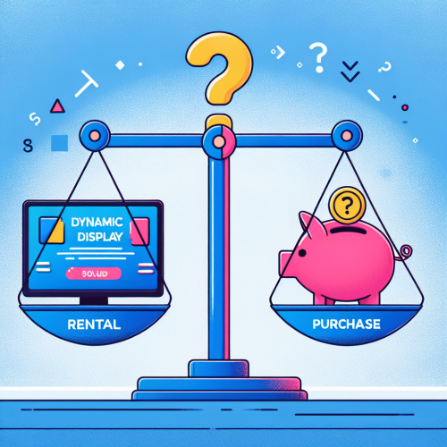 Affichage dynamique : location vs achat, quelle solution choisir ?