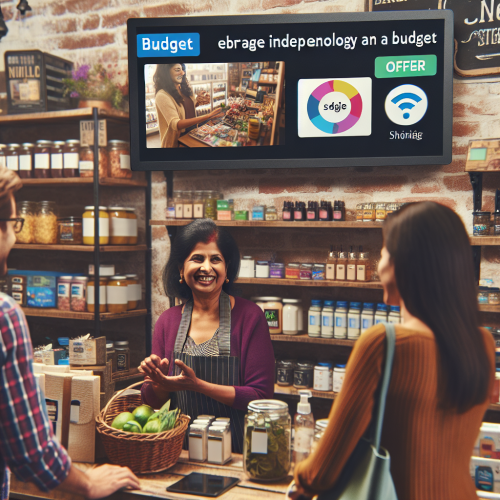 Affichage dynamique pour petits commerces (budget limité)