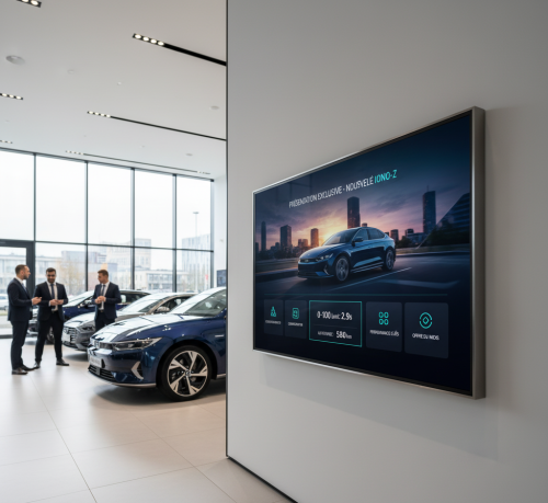 Affichage dynamique pour concession automobile