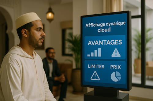 Affichage dynamique cloud : avantages, limites et prix