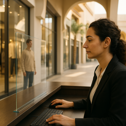 Écran vitrine transparent : avantages, prix et modèles