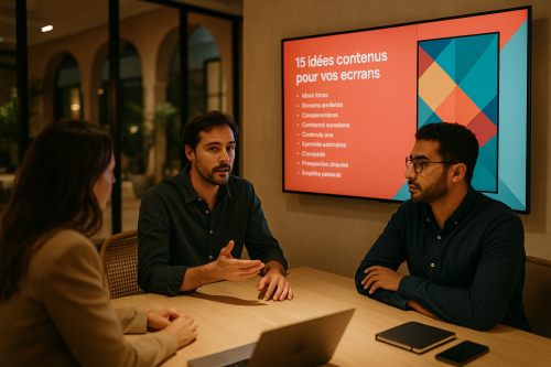 15 idées de contenus pour vos écrans en entreprise