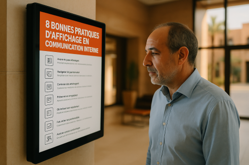 8 bonnes pratiques d&rsquo;affichage en communication interne