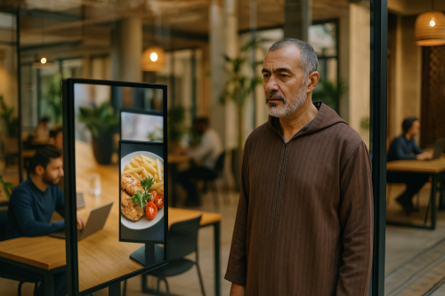 Écran vitrine restaurant : attirer les clients dès la rue